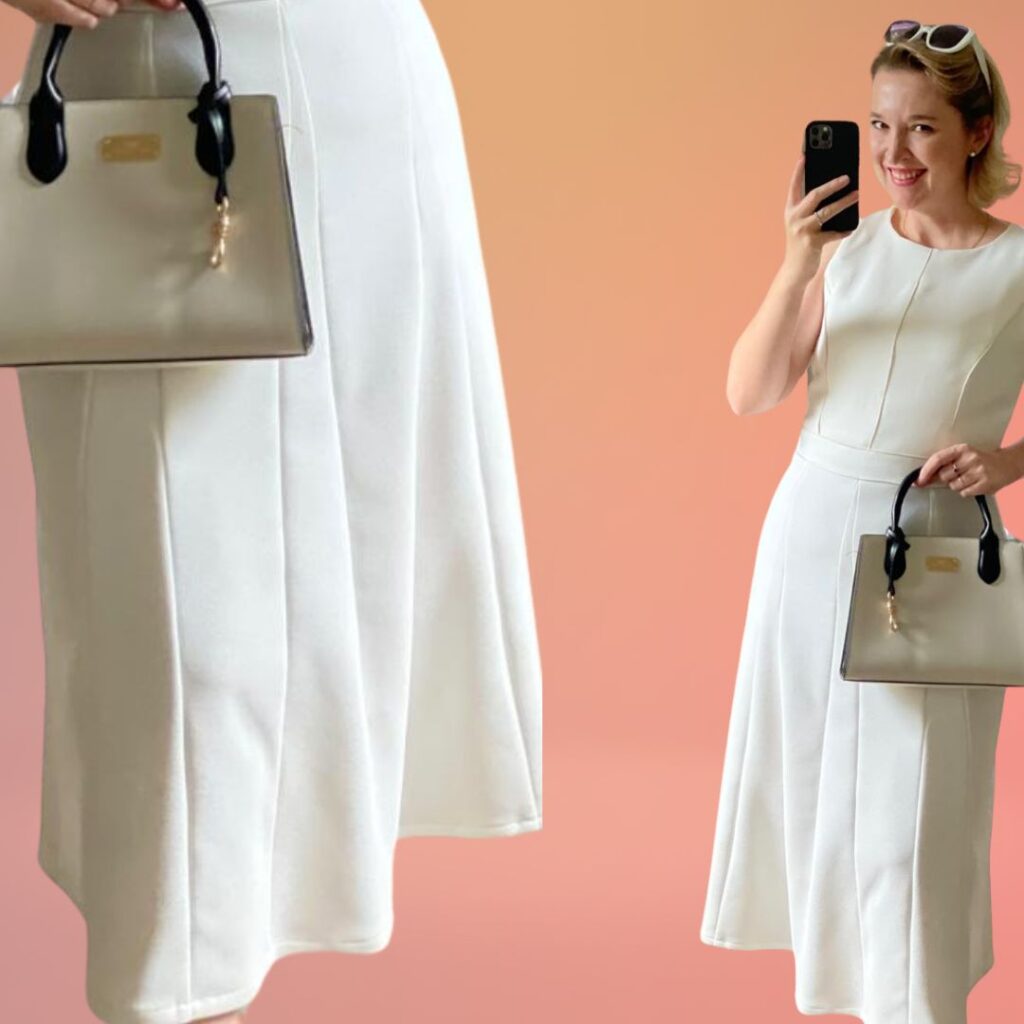 Vestido com Vivo e Nesgas