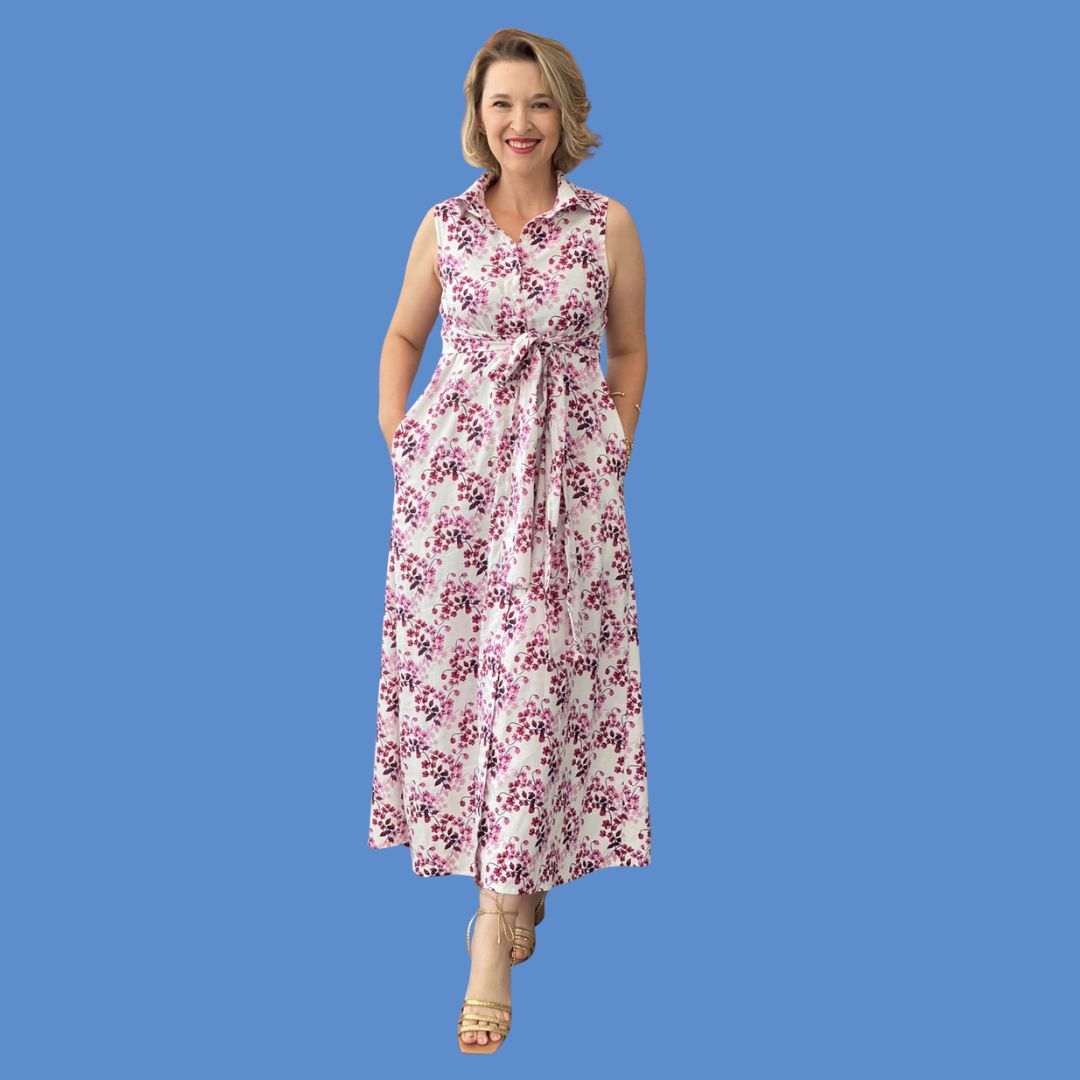 Vestido Chemise com Costas que Amarram