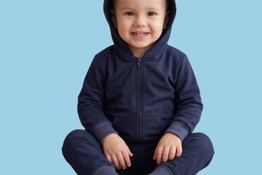 Casaco de Moletom com Touca Infantil