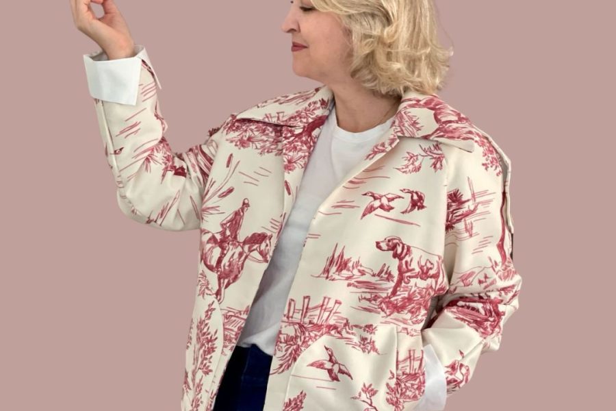 Jaqueta com Manga Raglan