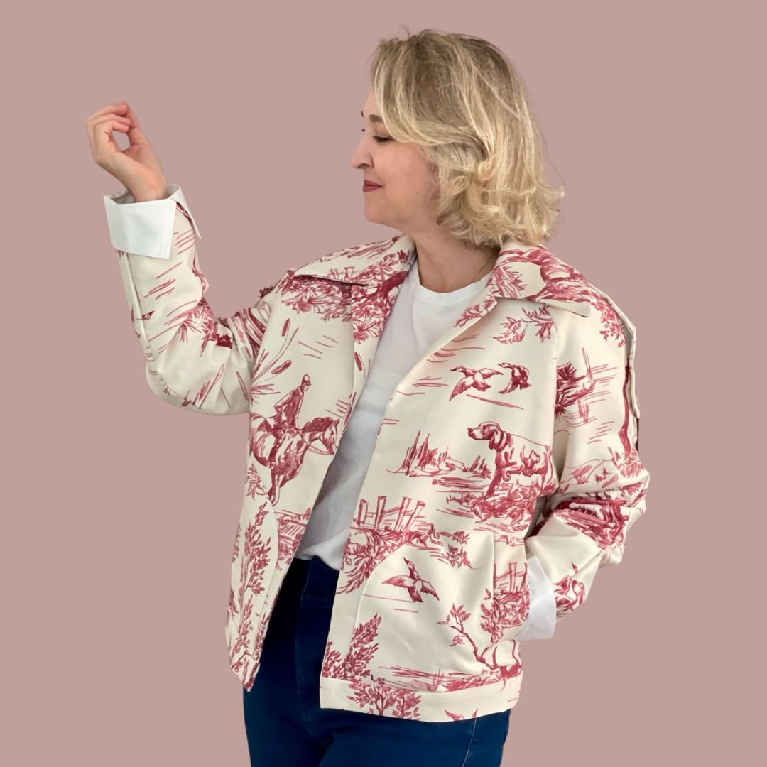 Jaqueta com Manga Raglan