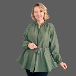 Parka Godê com Manga Raglan