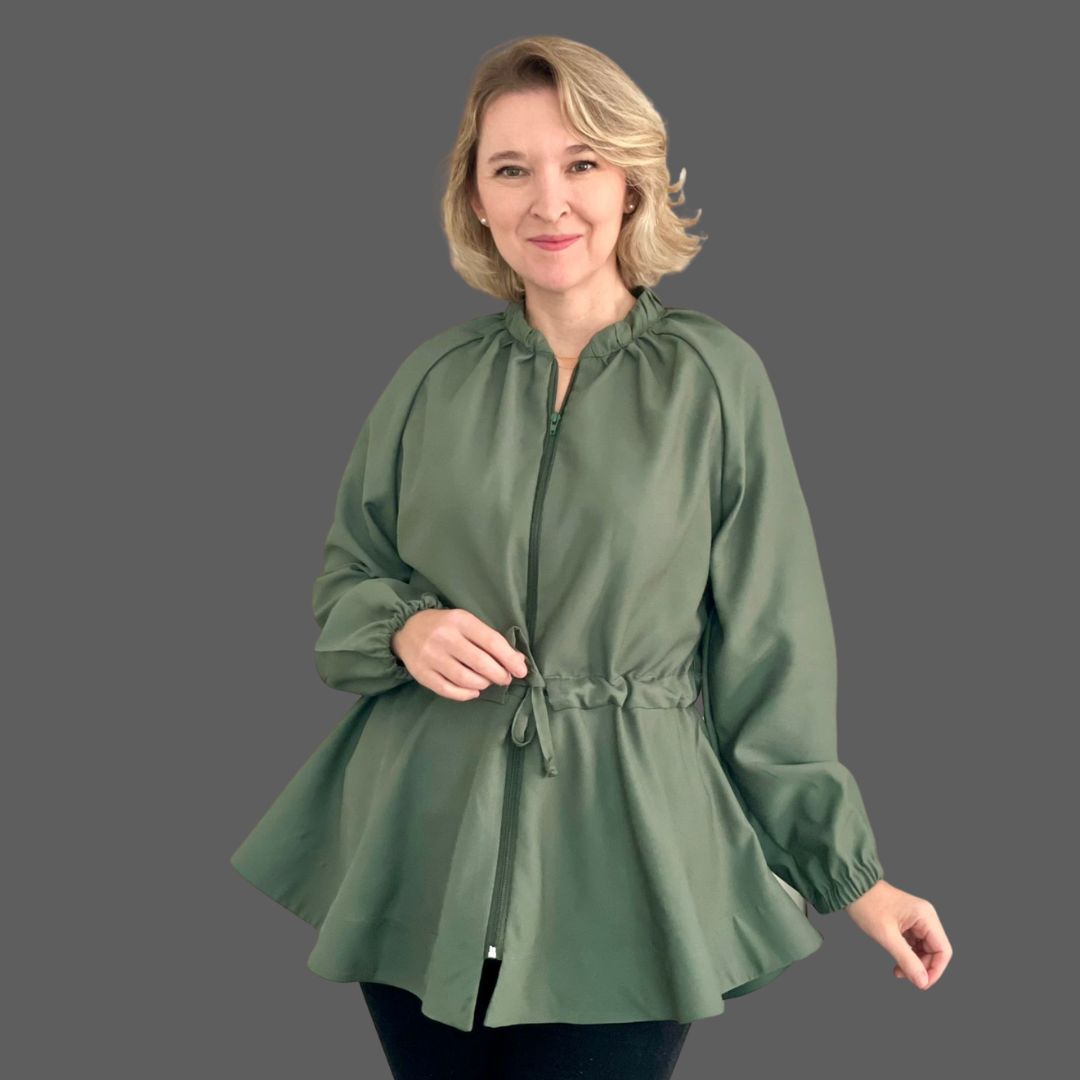 Parka Godê com Manga Raglan