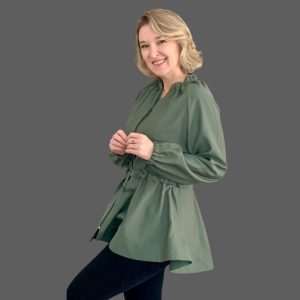 Parka Godê com Manga Raglan