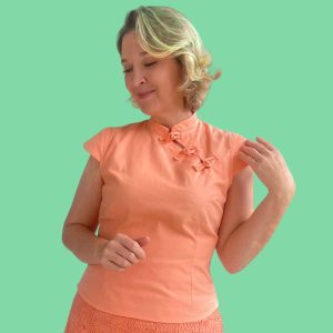 Blusa Estilo Qipao Oriental
