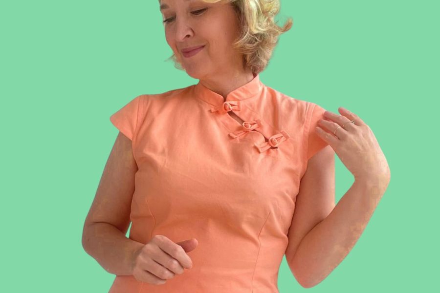 Blusa Estilo Qipao Oriental