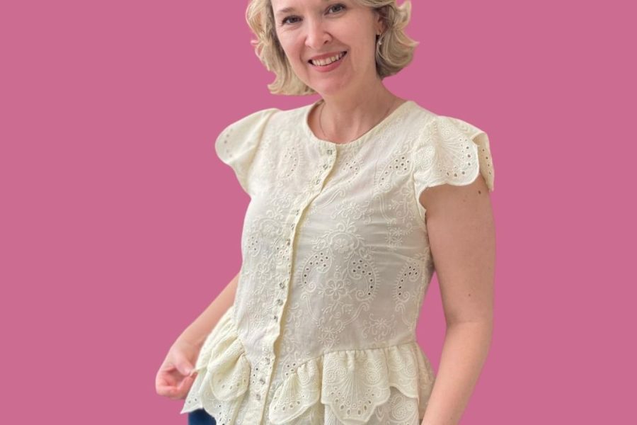 Blusa com Babados nas Laterais